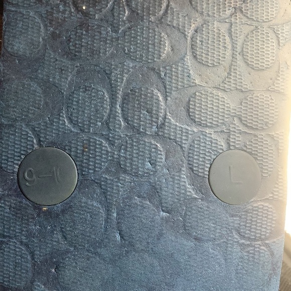 Coach Authentic Flip Flop Sandals Teal 9-10‎ - Picture 8 of 10